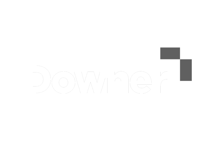 A black background with the word downer on it.