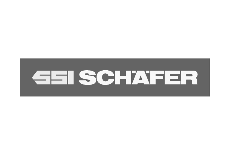 Esi schafer logo on a black background.